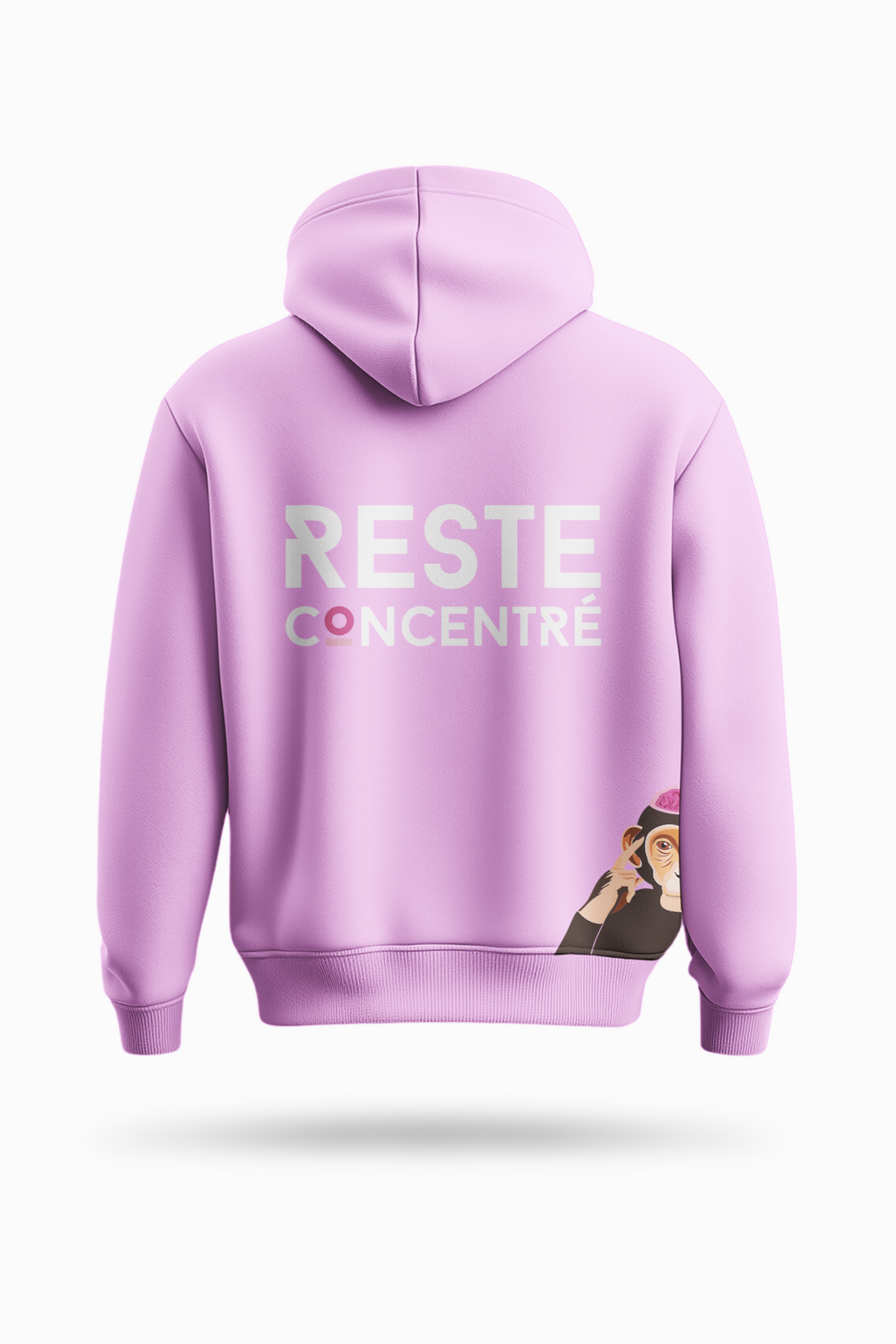 SWEAT À CAPUCHE ROSE